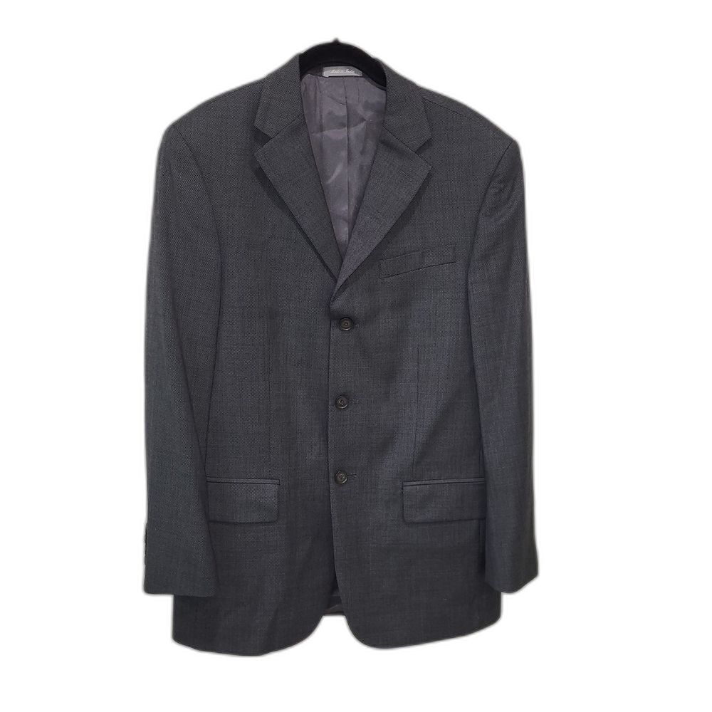 Vintage Oscar de la Renta Charcoal Wool Blazer